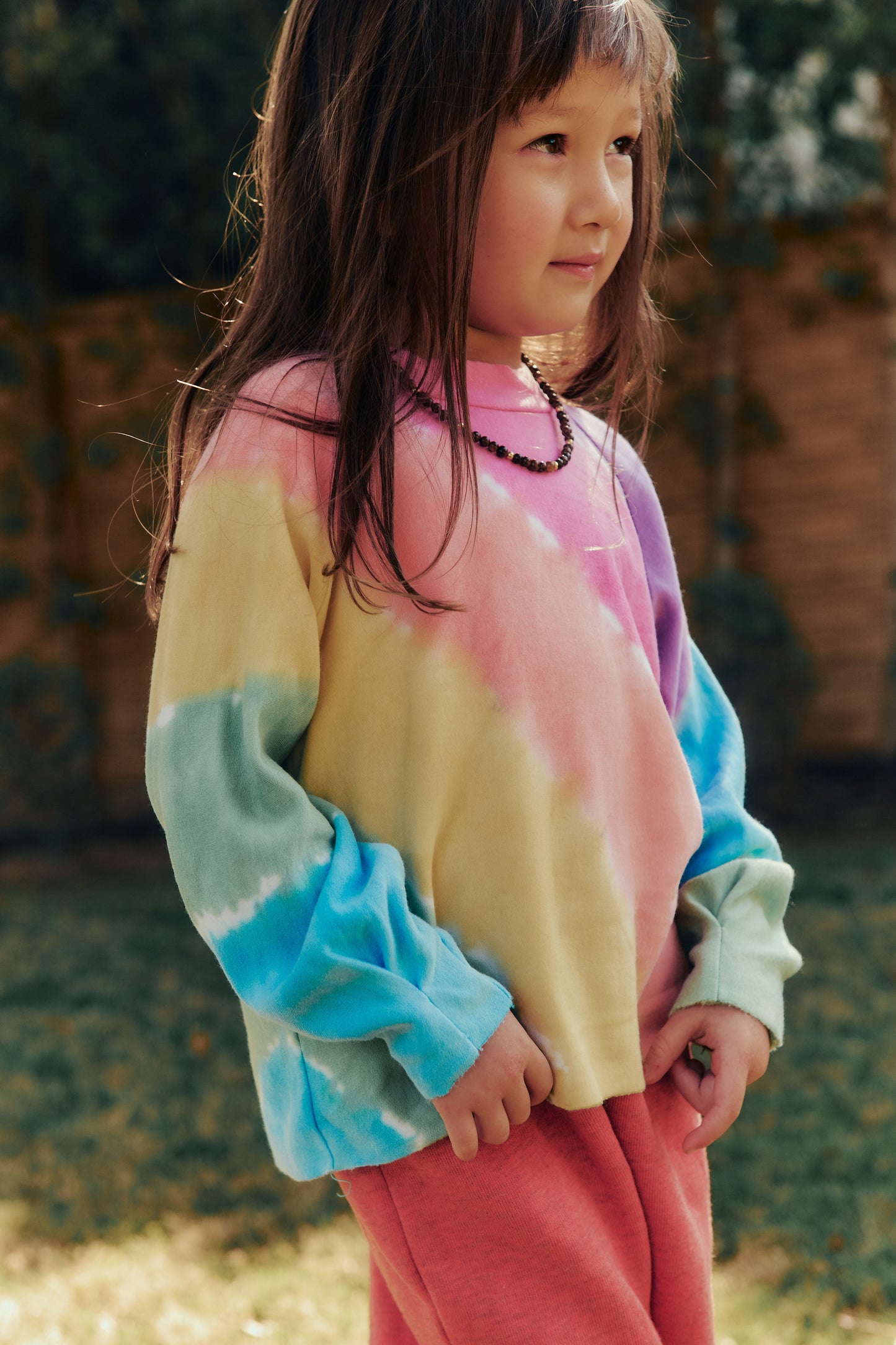 Pin Tuck Sweatshirt, Suncatcher