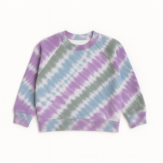 Mellow Raglan, Lilac Stripe