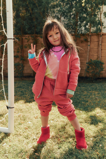 Skater Hoodie, Ash Coral