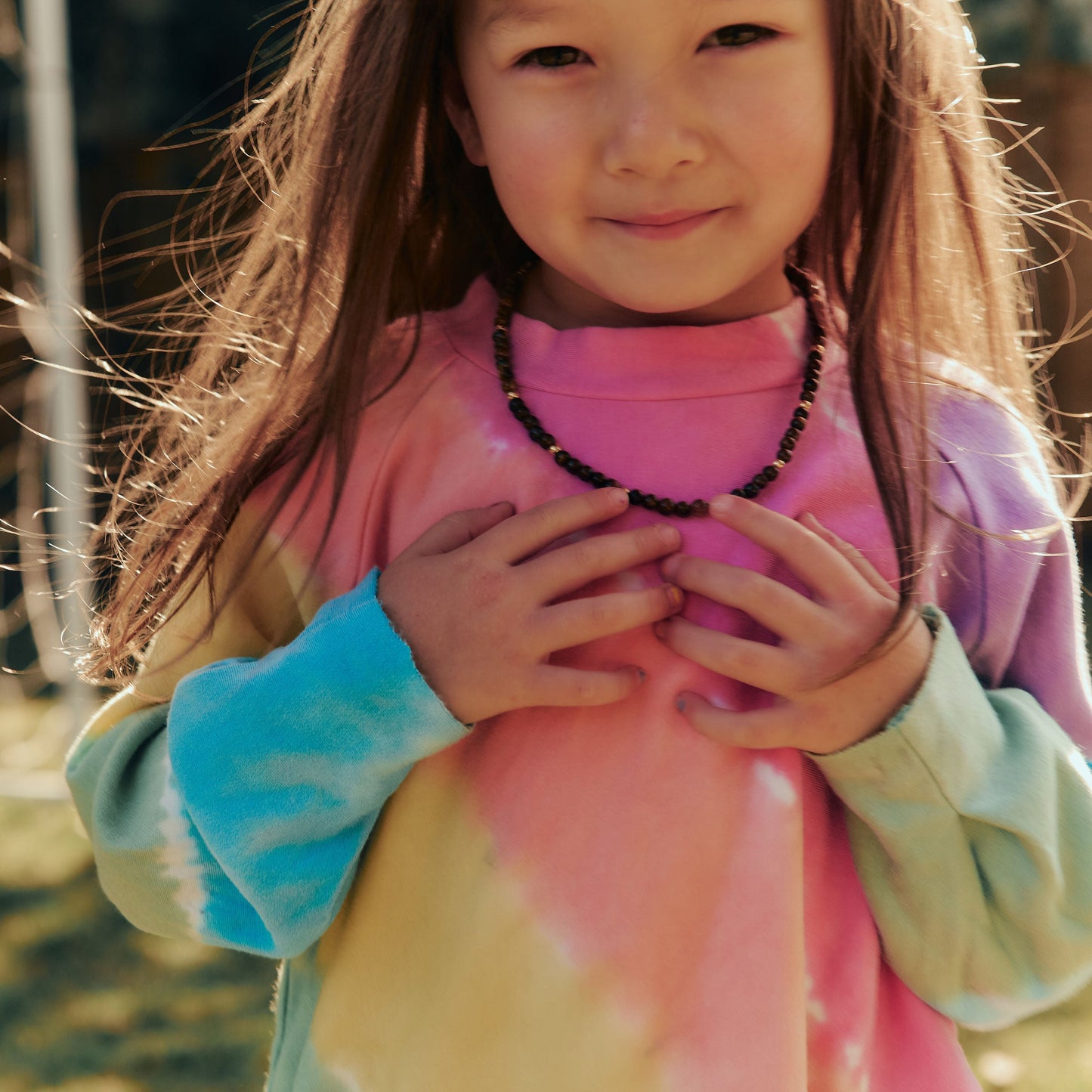 Pin Tuck Sweatshirt, Suncatcher