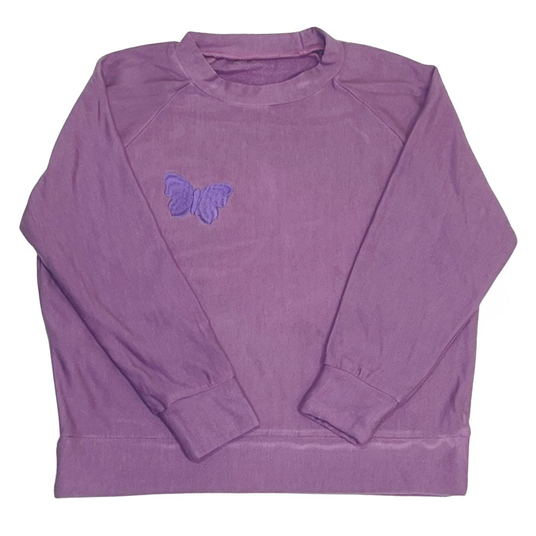 Mellow Raglan, Dustly Lavender Butterfly