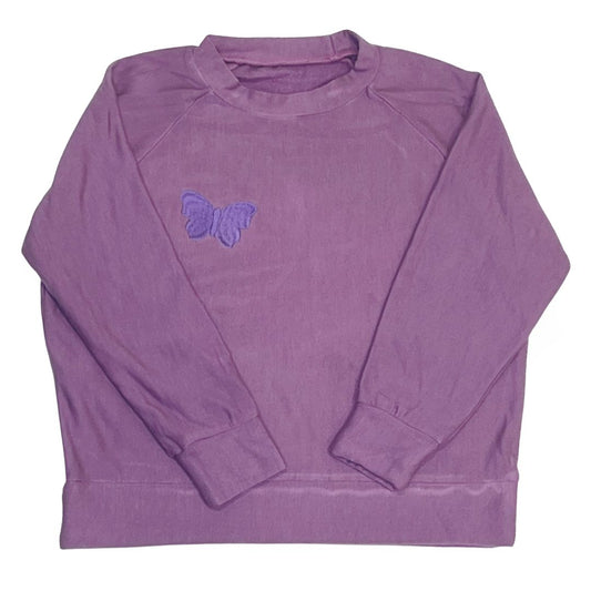 Mellow Raglan, Dustly Lavender Butterfly